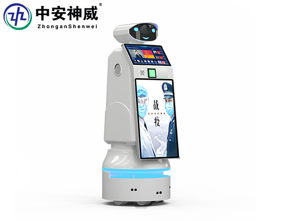 AI智能測(cè)溫廣告機(jī)器人